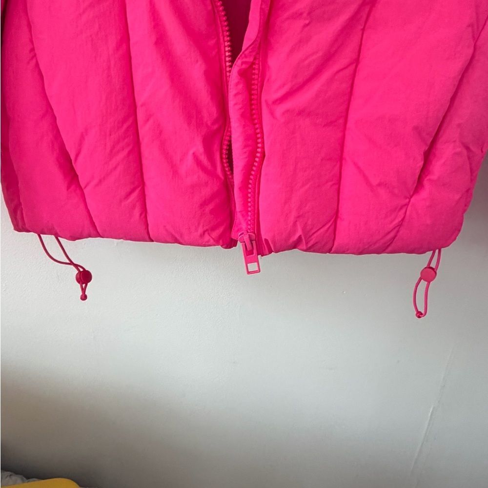 Zara Hot Pink Hooded Puffer Jacket - Picture 7 of 10